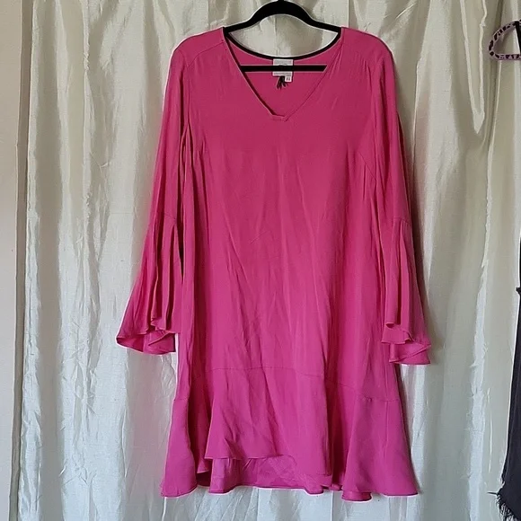 Anthropologie HD In Paris Pink Dress 10 - Picture 3 of 13